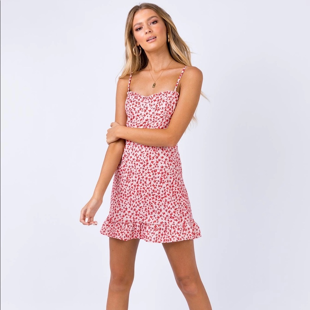 Princess Polly Deniz Mini Dress Blush